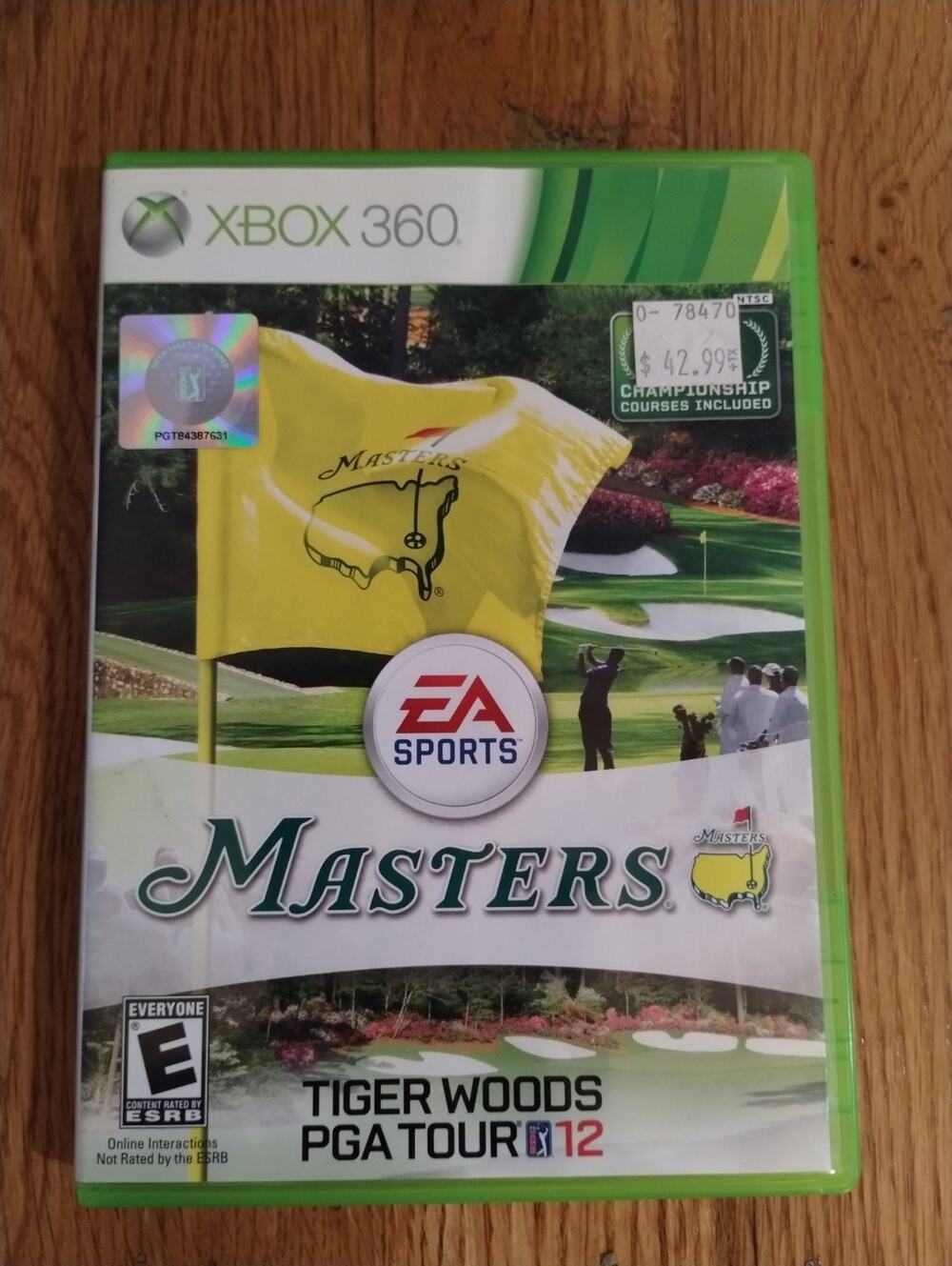 Tiger Woods PGA Tour 12 The Masters (Microsoft Xbox 360, 2011) CIB Xbox 360 Game